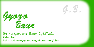 gyozo baur business card